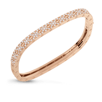18K Rose Gold Pois Moi Diamond Bangle