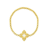 18K Yellow Gold Venetian Bead Bracelet