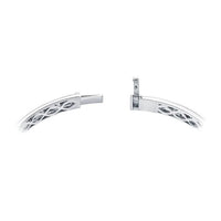 18K White Gold Gypsy Diamond Bangle
