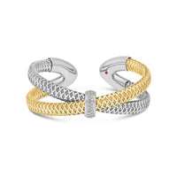 18K Two-Tone Primavera Diamond Bangle