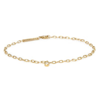 14K Yellow Gold Diamond Oval Link Bracelet