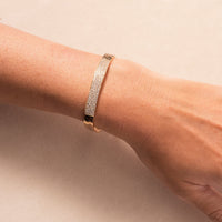 18K Rose Gold Diamond Bar Bracelet