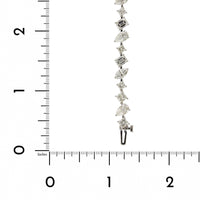 18K White Gold Multi Shape Diamond Bracelet