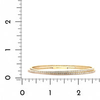 14K Yellow Gold Diamond Flexible Bangle