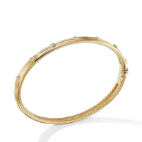 Modern Renaissance Bracelet in 18K Yellow Gold with Diamonds, Long's Jewelers