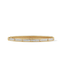 Modern Renaissance Bracelet in 18K Yellow Gold with Full Pavé Diamonds, Yellow Gold, Long's Jewelers
