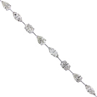 Etho Maria 18K White Gold Multi Shape Diamond Bracelet