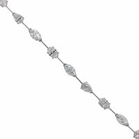 Etho Maria 18K White Gold Multi Shape Diamond Bracelet