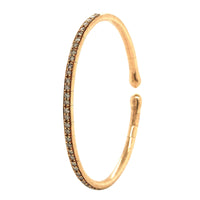 Etho Maria 18K Rose Gold Brown Diamond Cuff Bracelet
