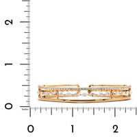 Etho Maria 18K Yellow Gold Marquise Diamond Cuff Bracelet