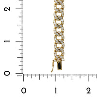 18K Yellow Gold Diamond Curb Link Bracelet, Long's Jewelers