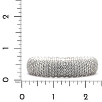 Zydo 18K White Gold 6 Row Diamond Stretch Bracelet