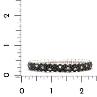 18K White Gold Black Diamond Stretch Bracelet, Long's Jewelers