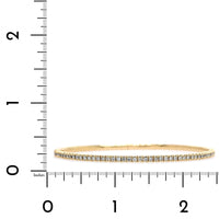14K Yellow Gold Flex Diamond Bangle