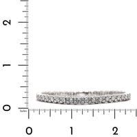 18K White Gold Diamond Stretch Bracelet, Long's Jewelers