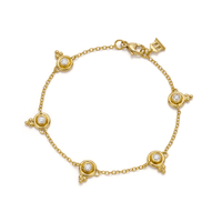Temple St. Clair 18K Yellow Gold 5 Diamond Bracelet