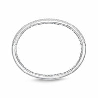 18K White Gold Diamond Bangle