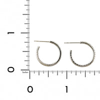 Roberto Coin 18K White Gold Diamond Hoop Earrings