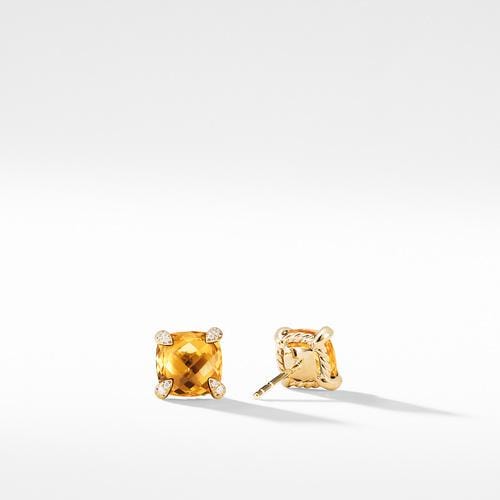 Earrings with Citrine in 18K Gold