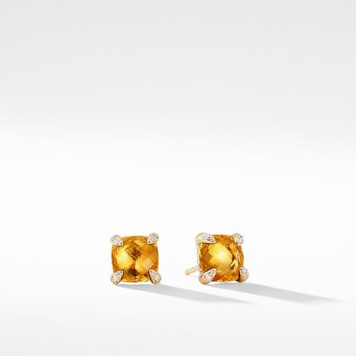Earrings with Citrine in 18K Gold