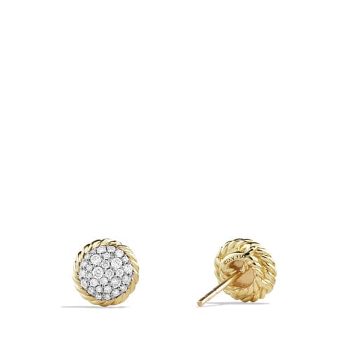 Chatelaine Earrings with Diamonds in Gold