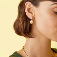 Marco Bicego Siviglia 18K Yellow Gold Diamond Pave Drop Earrings
