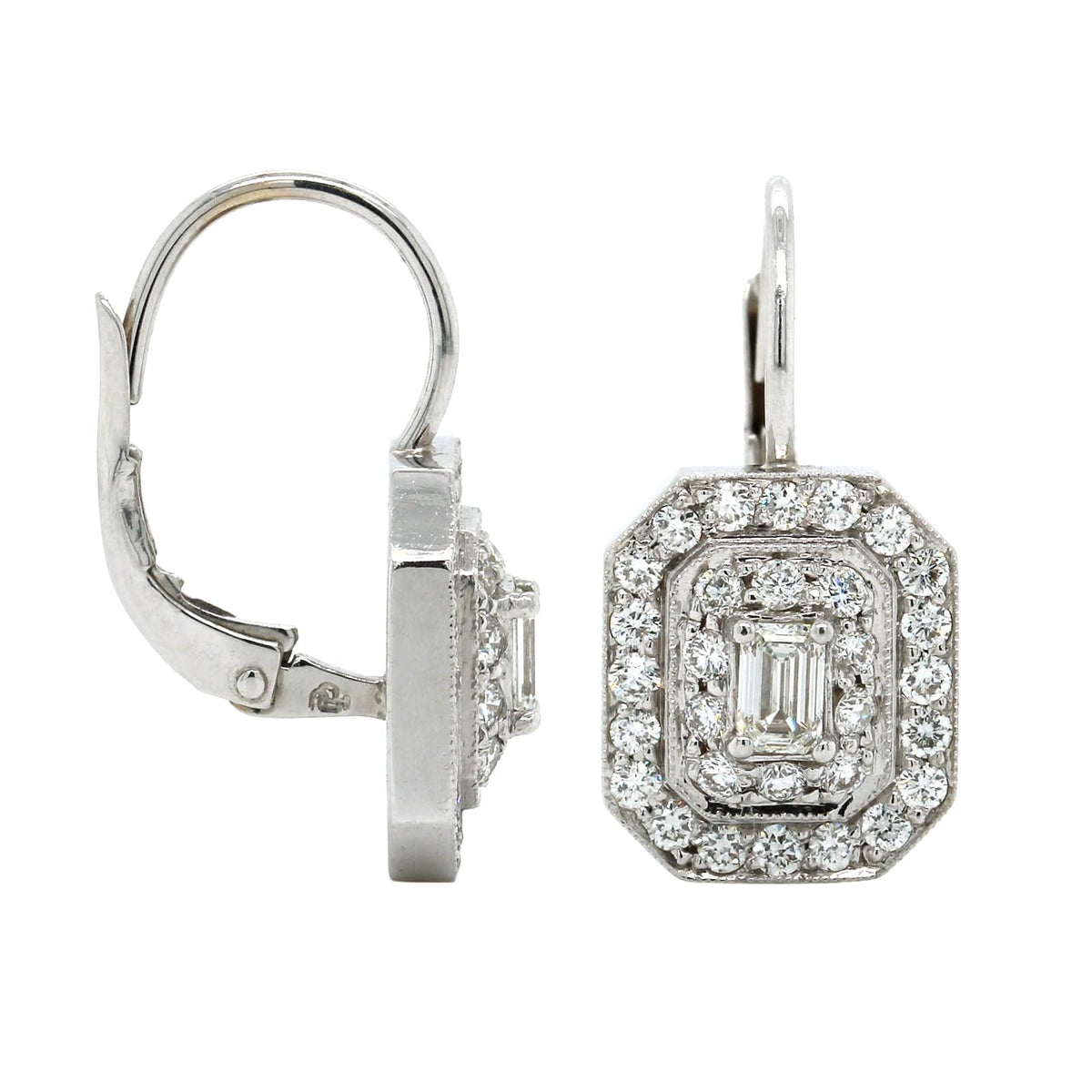 Penny Preville 18K White Gold Diamond Earrings