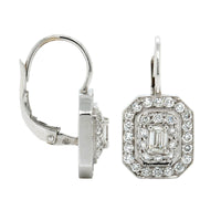 Penny Preville 18K White Gold Diamond Earrings