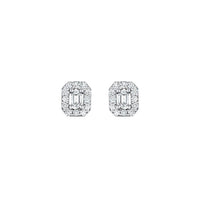 Penny Preville 18K White Gold Diamond Stud Earrings