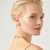 Temple St. Clair 18K Yellow Gold Bee Diamond Stud Earrings