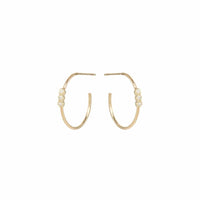14K Yellow Gold Diamond Earrings