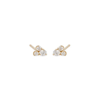 14K Yellow Gold Diamond Earrings