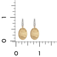 Marco Bicego Siviglia 18K Yellow Gold Diamond Drop Earrings