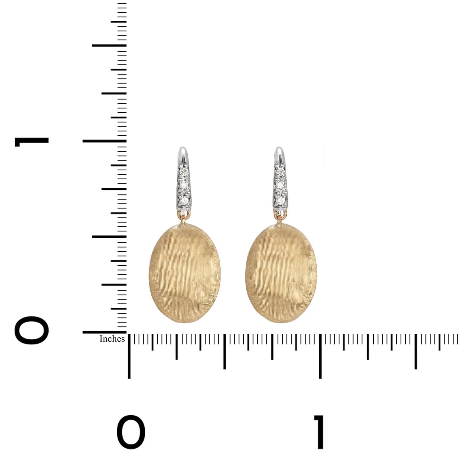Marco Bicego Siviglia 18K Yellow Gold Diamond Drop Earrings