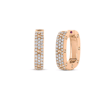 18K Rose Gold Pois Moi Diamond Earrings