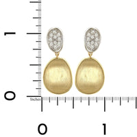 Marco Bicego Lunaria 18K Yellow Gold Diamond Drop Earrings