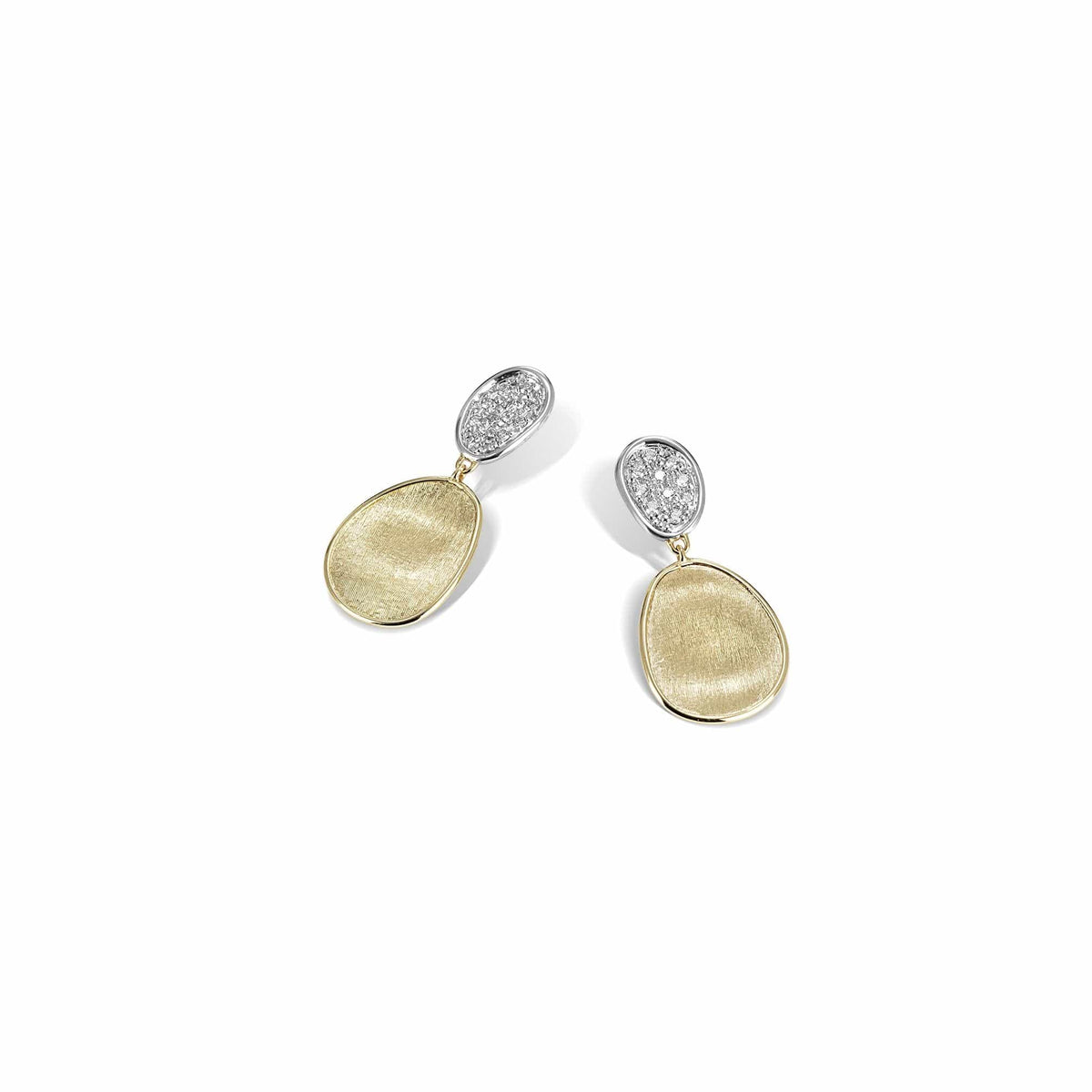Lunaria 18K Yellow Gold Diamond Drop Earrings