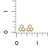 Temple St. Clair 18K Yellow Gold Diamond Hexagon Earrings