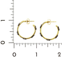 Armenta 18K Yellow Gold Diamond Hoop Earrings