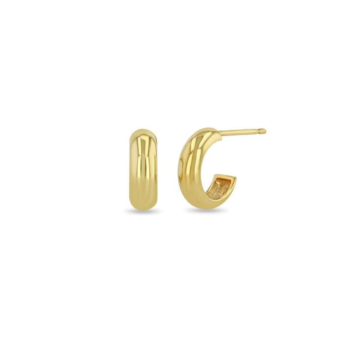 14K Yellow Gold Huggie Earrings