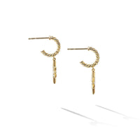 Cable Collectibles® North Star Drop Earrings in 18K Yellow Gold with Pavé Diamonds, Yellow Gold, Long's Jewelers