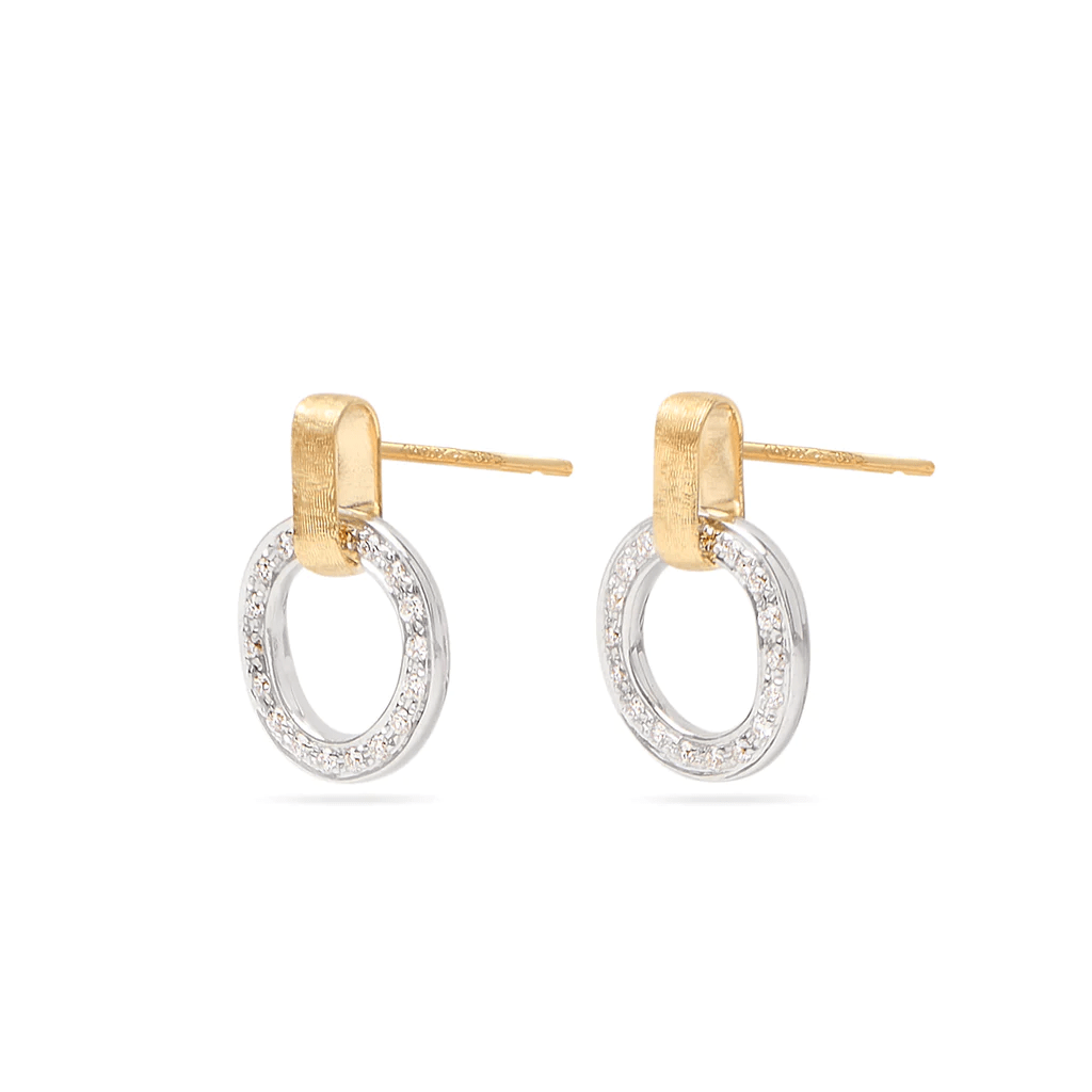 Marco Bicego Jaipur 18K Yellow Gold Diamond Station Earrings