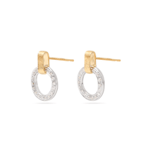 Marco Bicego Jaipur 18K Yellow Gold Diamond Station Earrings