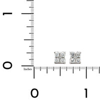 Roberto Coin 18K White Gold Diamond Flower Stud Earrings