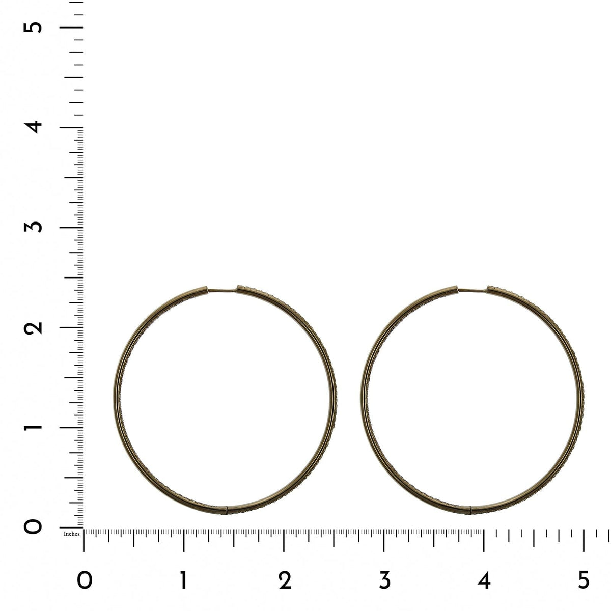 Titanium Brown Diamond Hoop Earrings, Long's Jewelers