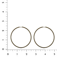 Titanium Brown Diamond Hoop Earrings, Long's Jewelers