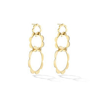 18K Yellow Gold Trio Diamond Drop Earrings, 18k yellow gold, Long's Jewelers