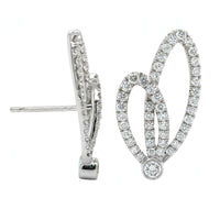 18K White Gold Diamond Climber Stud Earrings, 18k white gold, Long's Jewelers