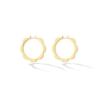 18K Yellow Gold White and Black Diamond Reversible Huggie Earrings, 18k yellow gold, Long's Jewelers