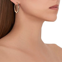 18K Yellow Gold White and Black Diamond Reversible Huggie Earrings, 18k yellow gold, Long's Jewelers